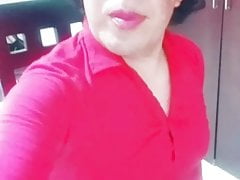 This is me trying some makeup