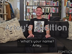 PSMTickling - School Jock Arley Faces Ultimate Test—Ticklish Soles Locked in Stocks