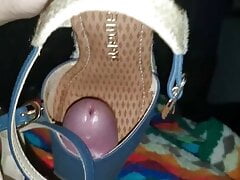 heavy load on  wedge sandal