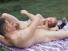 DILF fucks skinny blonde boy so hard that he breaks him