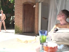 Latinoguy bonks Latinotwink naked On The Bed