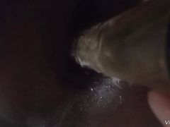 Two different toys stretch Sexyjayla's asshole
