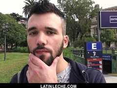 LatinLeche - Camera Operator Pays A Hetero Boy To Give Up His Cock-Squeezing Cherry Bulls Eye