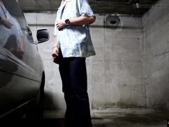 johnholmesjunior does a supah risky solo showcase in engaged vancouver parkade parking bunch