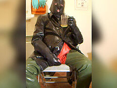 abnormal urinating and jacking in rubber.