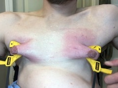 Chest play, gay painful, slave punished