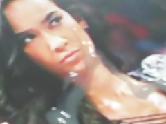 AJ Lee cum tribute 11