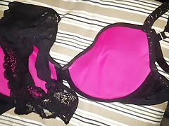 Cum on aunts bra and panties 10