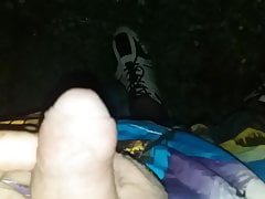 Gay pissing outdoors solo action