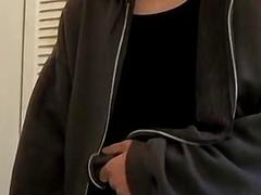 Skinny straight guy jerks off his huge cock until he cums