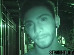 Straight turned gay Latino bare fucked in hardcore threesome