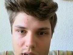 Cucumber assfuck have fun and getting off with a twunk.