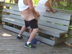 older gays have sex in public park 11