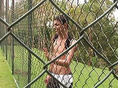 Hot sexy muscular guys fuck and cum outdoors