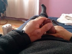 Small penis humiliation, man masturbating, masturbation cum