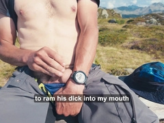 Risky Jerk-off On 2204m Of Altitude In The Austrian Alps