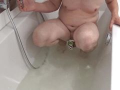 Old Clip from 2017: Taking a Bath with Chastity Cage