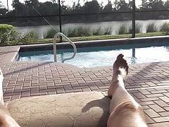 Afternoon Masturbation On The Patio