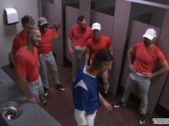 Super-Steamy son-in-law roped and facial cumshot