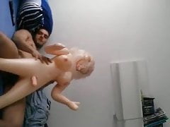 Horny Stud  fucks Rubber Doll