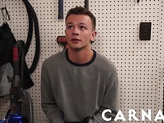 FunSizeBoys Big Ryan dominates twink Logan Cross in closet