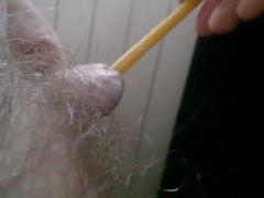Candle in a peehole