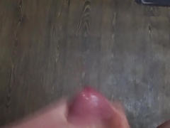 Little cum play with lubricant