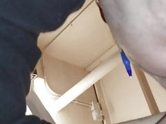 Stairs blowjob