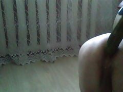 Cucumber Anal Play 2
