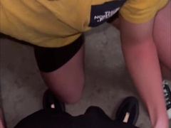 Public Plowing My School Roomie in My Camper - TPK