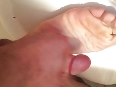 Cumming on my soles