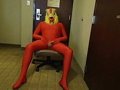 Chicken Costume Plucked Jerk Off