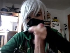 cutie gets a big load from a huge cock