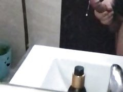 Cumming while my female colleague