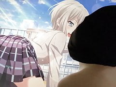 Bang dream Aoba Moka Bukkake & Kiss Masturbation
