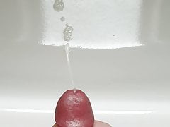 Big Cumshot on bathtub