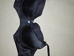 Cum on Black Bra 32D