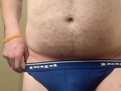 Slave showering in chastity