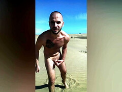 Jerking off in the dunes