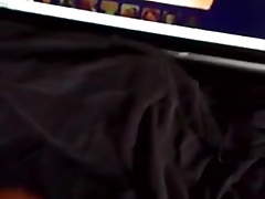 Stroking cock and cumming to BBW's photo
