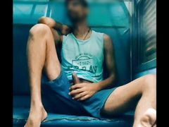Gay in train cum