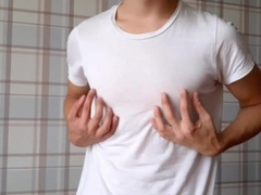 While the neighbor is not in the room, his bedroom is free-for-all