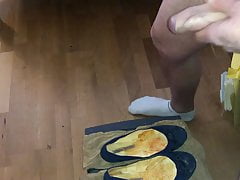 Cum on GF Blue Flat Ballerinas (13. Shot)