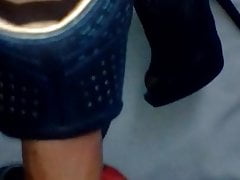 Follando tacones shoejob