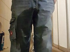 wet jeans pee in jeans