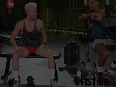 Blonde Andrew Connor experience intense pleasure as his ass was roughly pounded