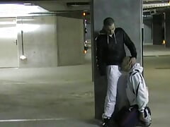 54 Jess ROYAN? fukced by straight scally boyh in public parking in paris