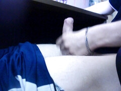 Jerking off cock