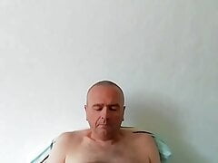 Horny German guy jerks off his big cock