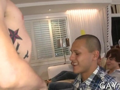 Naughty strippers want a straight dude's hard cock in their tight assholes